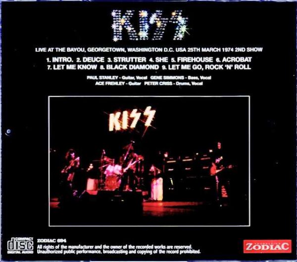 Kiss/WA,USA 1974 2nd Show Complete Upgrade - Image 2