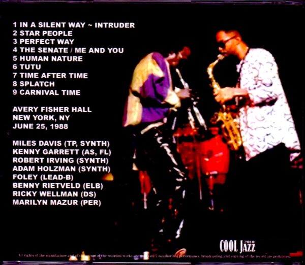 Miles Davis, Kenny Garrett Miles Davis/NY, USA 1988 - Image 2