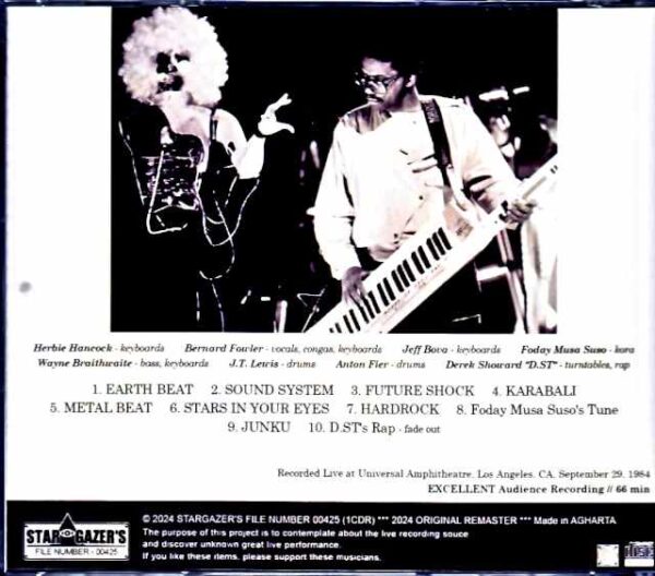Herbie Hancock the Rockit Band Herbie Hancock/CA,USA 1984 Remastered - Image 2
