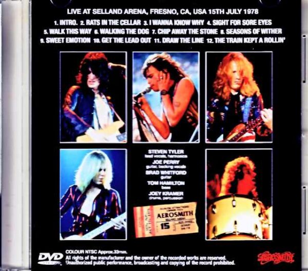 Aerosmith/CA,USA 1978 Jewel Version - Image 2