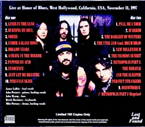 Dream Theater Dream Theater/CA,USA 1998 - Image 2