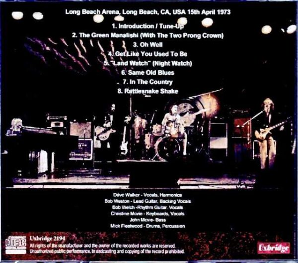 Fleetwood Mac/CA,USA 1973 Barry Goldstein Master Tapes - Image 2