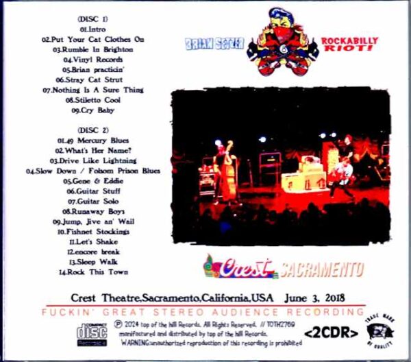 Brian Setzer Rockabilly Riot Brian Setzer/CA,USA 2018 Complete - Image 2