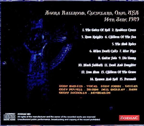 Black Sabbath/OH,USA 06.14.1989 Upgrade - Image 2