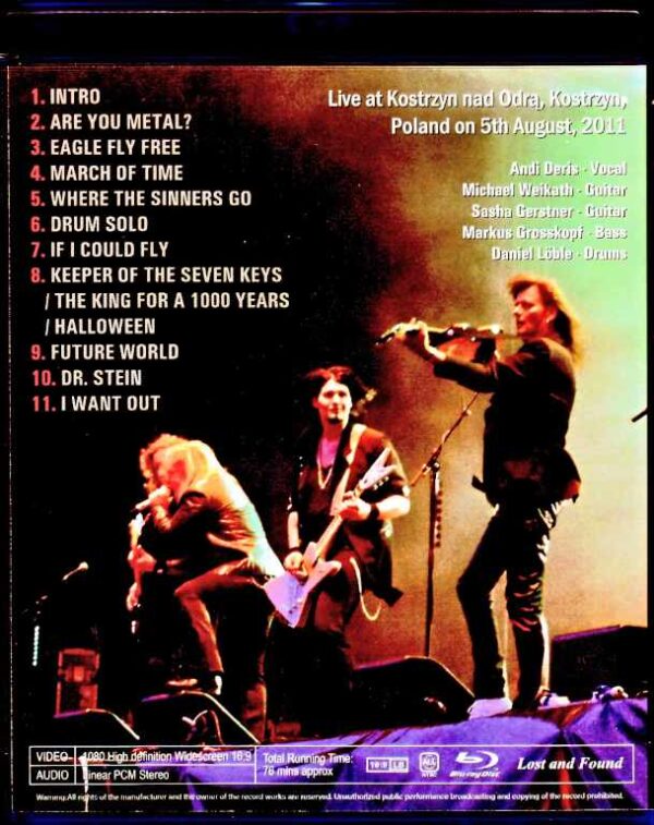 Helloween Halloween/Poland 2011 Complete Blu-Ray Version - Image 2