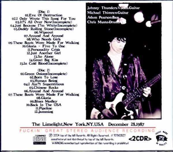 Johnny Thunders/NY,USA 1987 - Image 2
