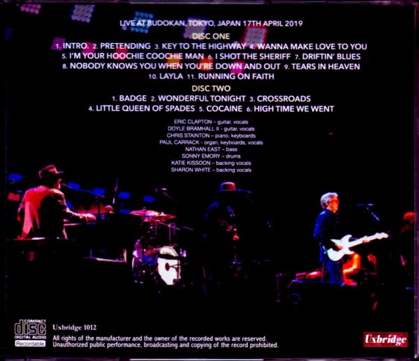 Eric Clapton/Tokyo,Japan 4.17.2019
