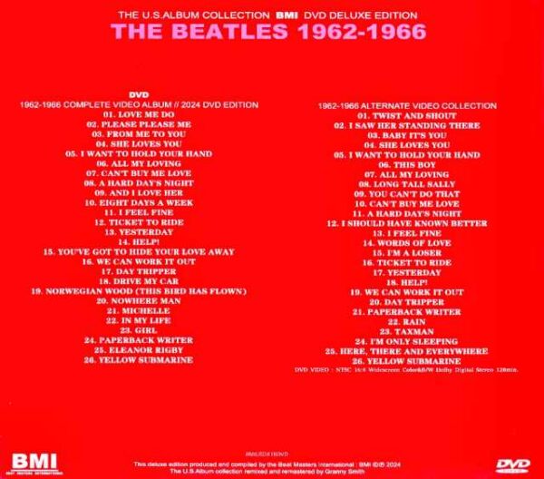 Beatles/Red Album 1962-1966 Edited by Capitol USA 1962-1966 AI Colorized New Remaster Edition Jewel Version - Image 2