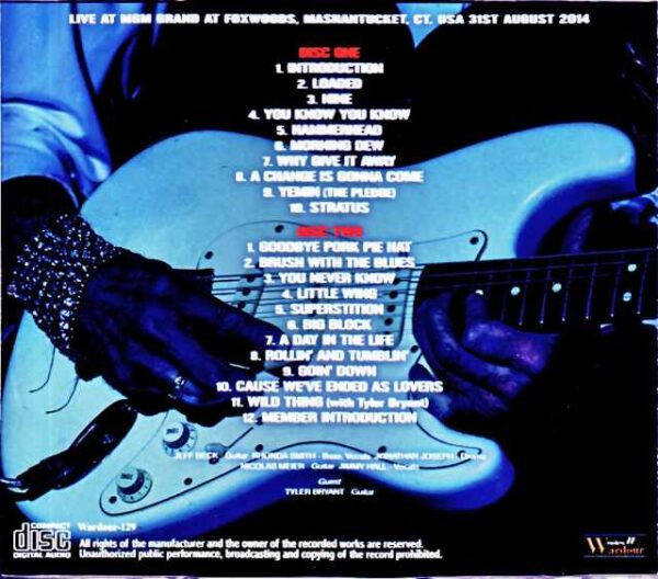 Jeff Beck Jeff. Beck/CT,USA 08.31.2014 Complete - Image 2