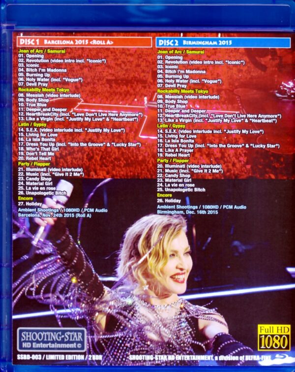 Madonna/Rebel Heart Tour Special Vol.3 Blu-Ray Version - Image 2