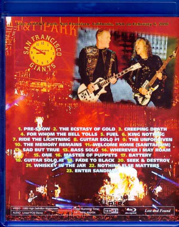Metallica/Ca, USA 2016 Blu-Ray Version - Image 2