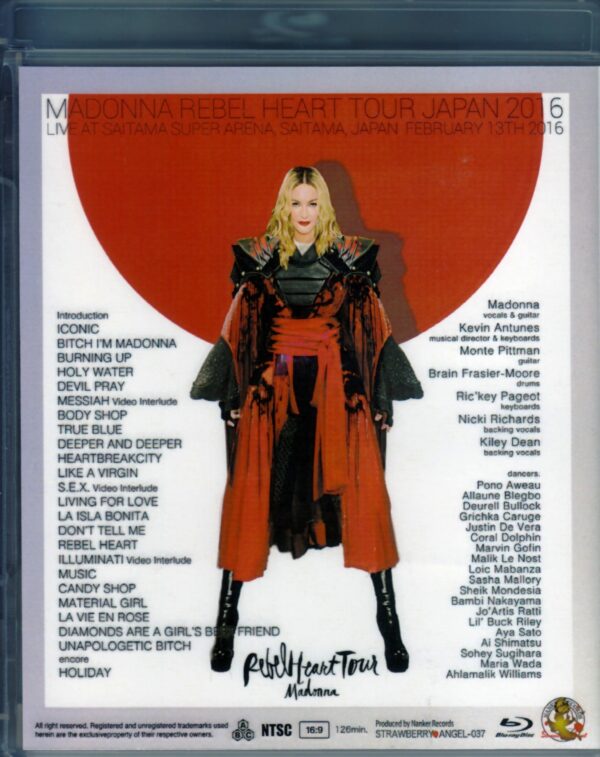Madonna/Saitama,Japan 2.13.2016 Blu-Ray Version - Image 2
