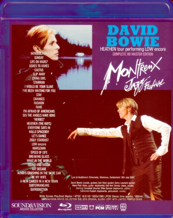 David Bowie/Switerland 2002 Blu-Ray Version - Image 2