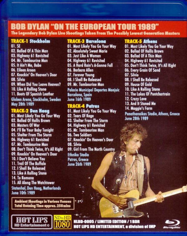 Bob Dylan/Europe Tour 1989 Blu-Ray Version - Image 2
