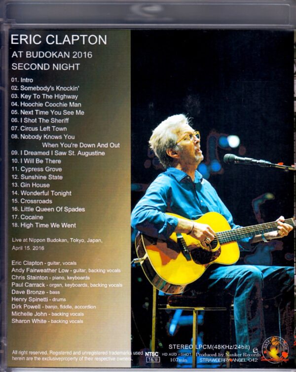 Eric Clapton/Tokyo,Japan 4.15.2016 Blu-Ray Version - Image 2