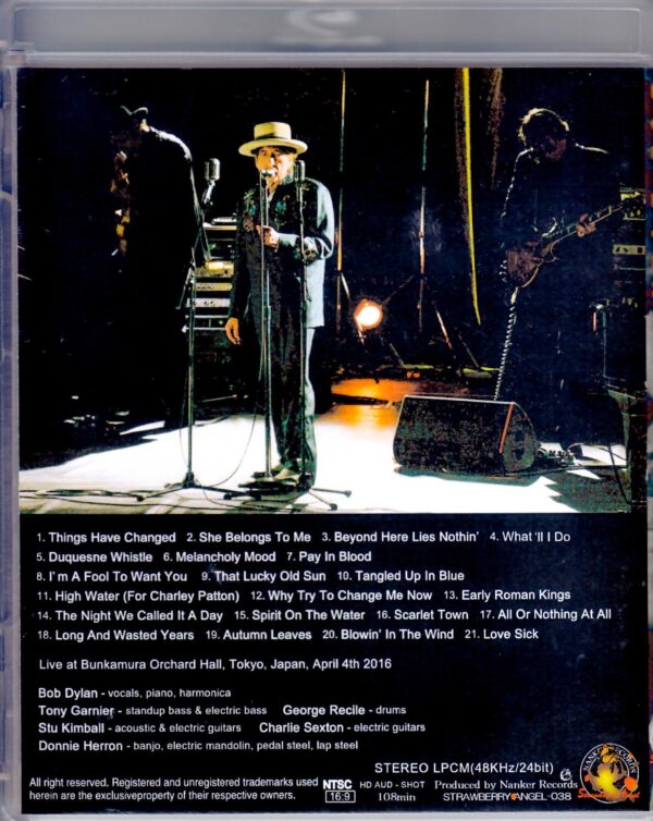 Bob Dylan/Tokyo,Japan 4.4.2016 Blu-Ray version - Image 2
