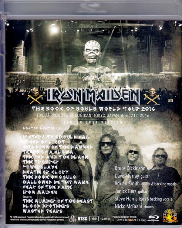 Iron Maiden/Tokyo,Japan 4.21.2016 Screen Shot Blu-Ray Version - Image 2