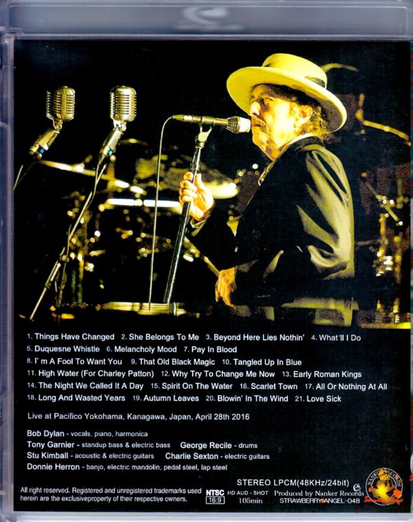 Bob Dylan/Kanagawa,Japan 2016 Blu-Ray Version - Image 2