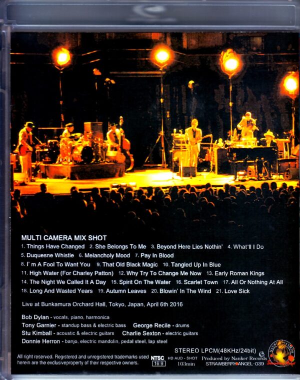 Bob Dylan/Tokyo,Japan 4.6.2016 Blu-Ray Version - Image 2