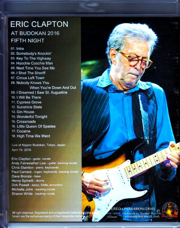 Eric Clapton/Tokyo,Japan 4.19.2016 Blu-Ray Version - Image 2