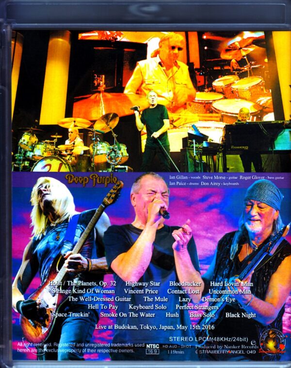 Deep Purple/Tokyo,Japan 2016 Blu-Ray Version - Image 2