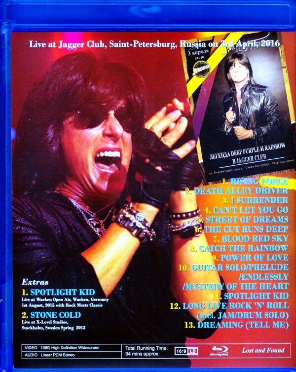 Joe Lynn Turner/Russia 2016 Blu-Ray - Image 2
