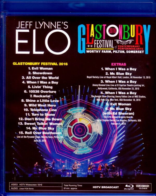 Jeff Lynne’s ELO Electric Light Orchestra/UK 2016 & more Blu-Ray - Image 2