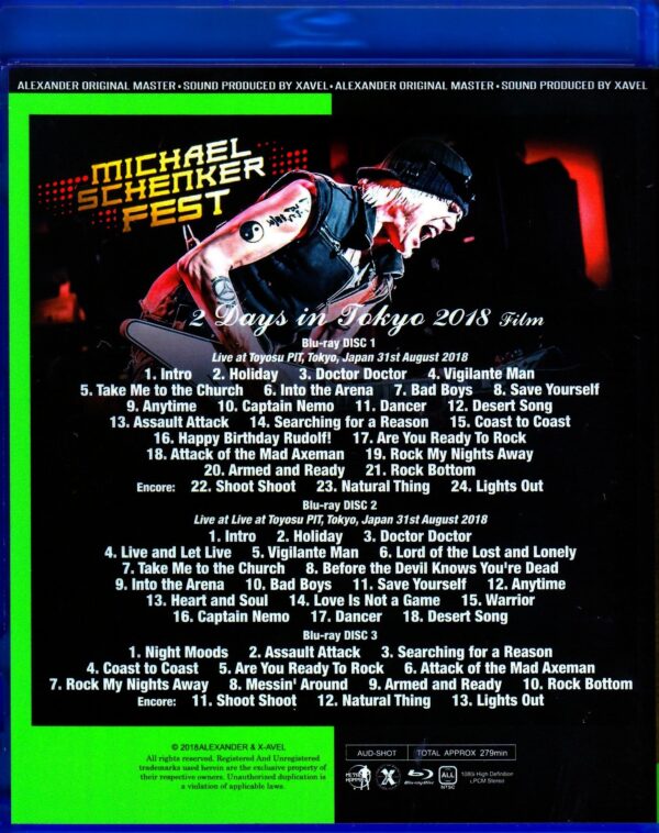 Michael Schenker Fest/Tokyo,Japan 2018 2 Days Blu-Ray Ver. - Image 2