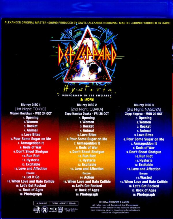 Def Leppard/Japan Tour 2018 Blu-Ray Ver. - Image 2