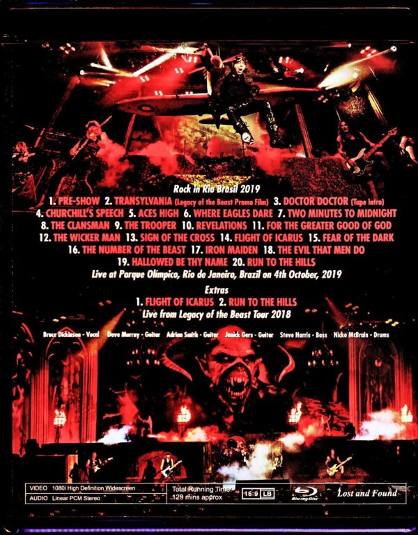 Iron Maiden/Brazil 2019 & more Blu-Ray Ver. - Image 2