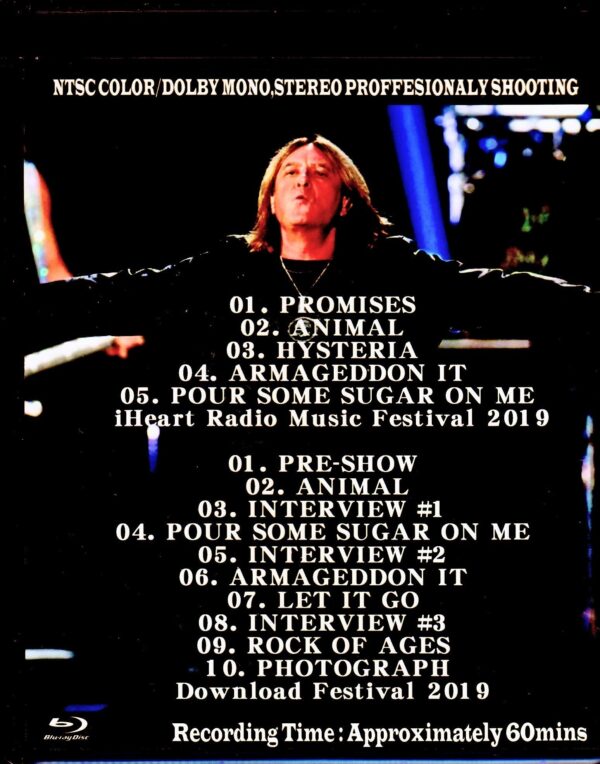 Def Leppard/NV,USA 2019 & more Blu-Ray Ver. - Image 2