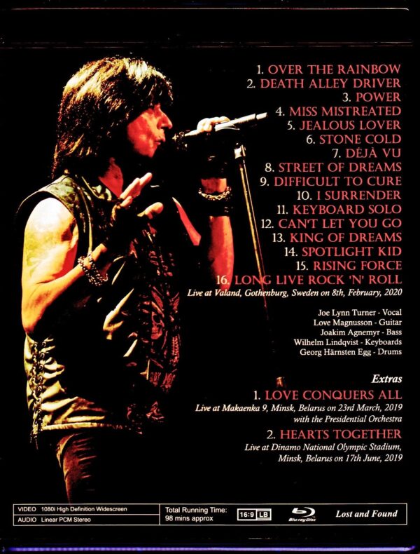 Joe Lynn Turner/Sweden 2020 & more Blu-Ray Version - Image 2