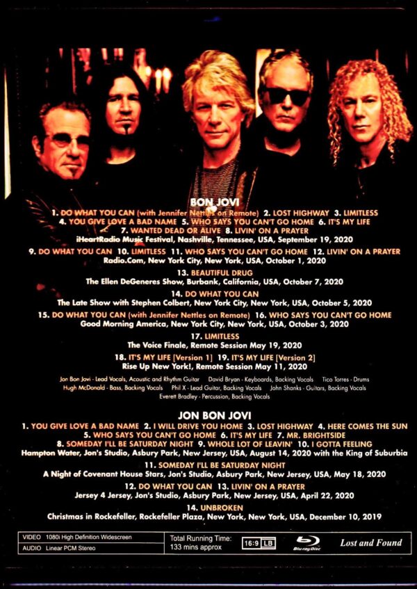 Bon Jovi/“2020” new release 2020 Pro-Shot Collection Blu-Ray Version - Image 2