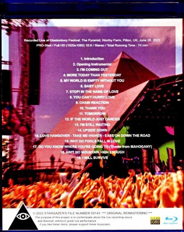 Diana Ross / England, UK 2022 Blu-Ray Version - Image 2