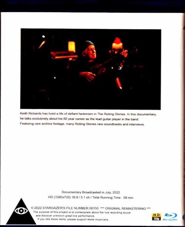 Keith Richards Keith Richards/The Rolling Stones Are My Life Documentary 2022 Blu-Ray Version - Image 2