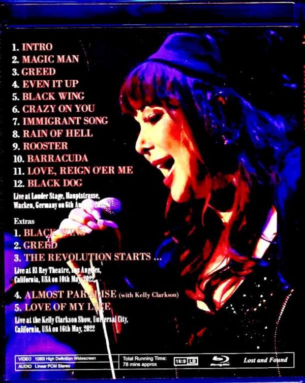 Ann Wilson/CA,USA 2022 & more Blu-Ray Version - Image 2