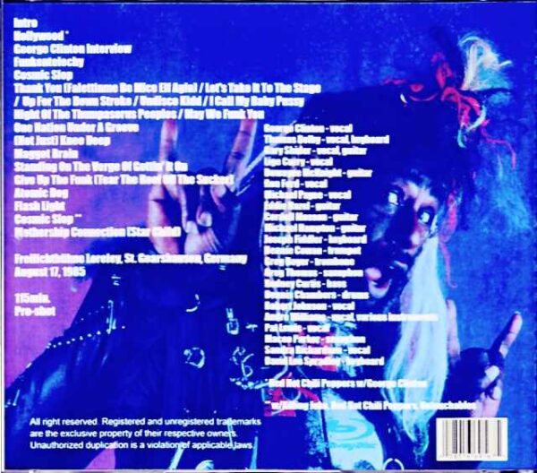 George Clinton Parliament Funkadelic /Germany 1985 Blu-Ray Version - Image 2