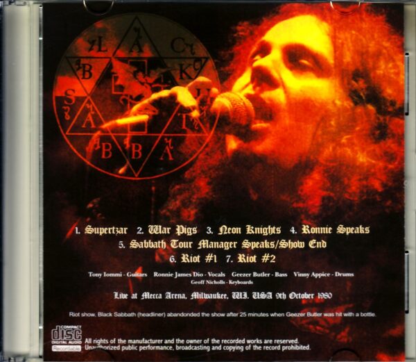 Black Sabbath/WI, USA 1980 - Image 2