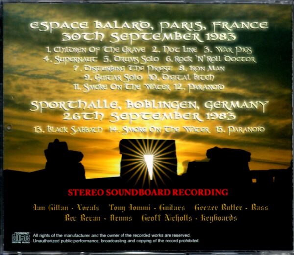Black Sabbath/Germany 9.30.1983 - Image 2