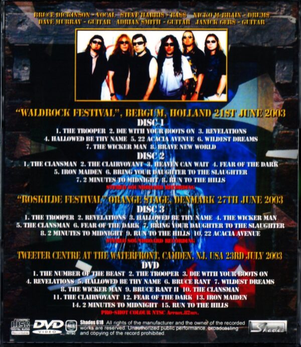 Iron Maiden/Holland 2003 & more - Image 2