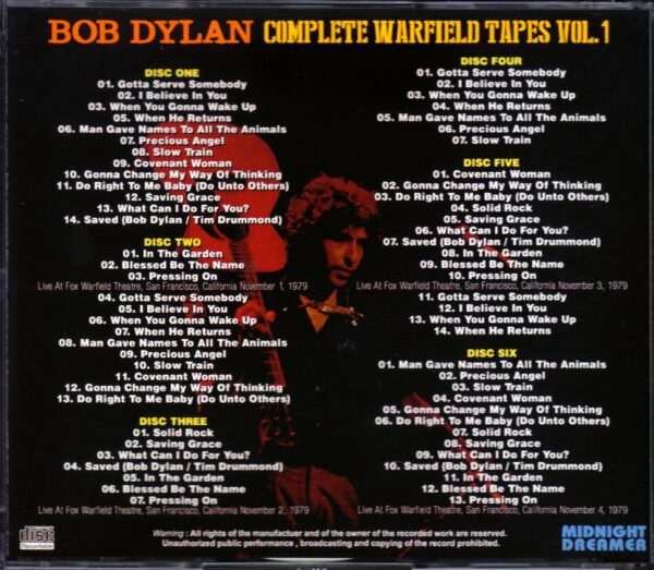 Bob Dylan/CA,USA 1979 Collection Vol.1 - Image 2