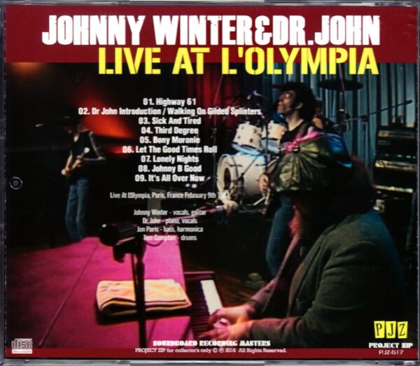 Johnny Winter/France 1987 - Image 2