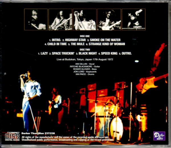 Deep Purple/Tokyo,Japan 1972 - Image 2