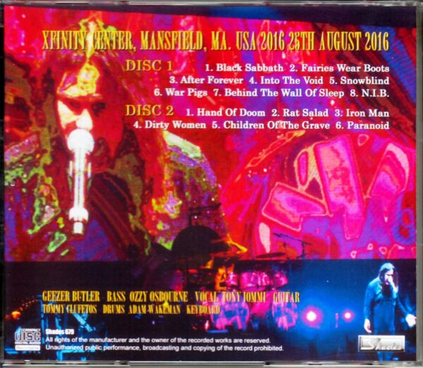 Black Sabbath/MA,USA 2016 - Image 2