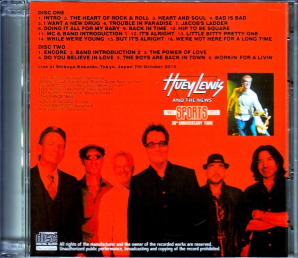 Huey Lewis and the News/Tokyo,Japan 10.7.2013 - Image 2