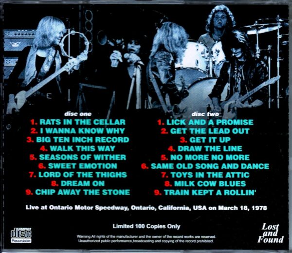 Aerosmith/CA, USA 1978 Complete Edition - Image 2