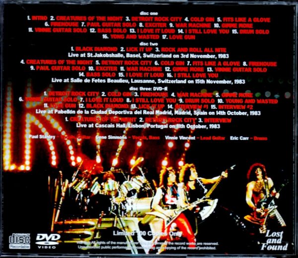 Kiss/Europe Tour 1983 Rare Collection - Image 2