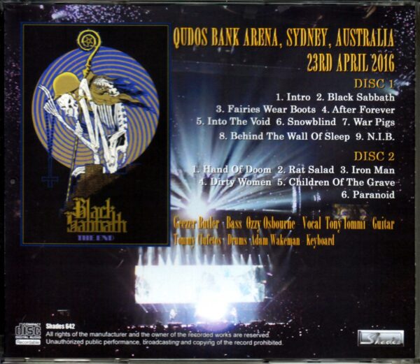 Black Sabbath/Australia 2016 - Image 2