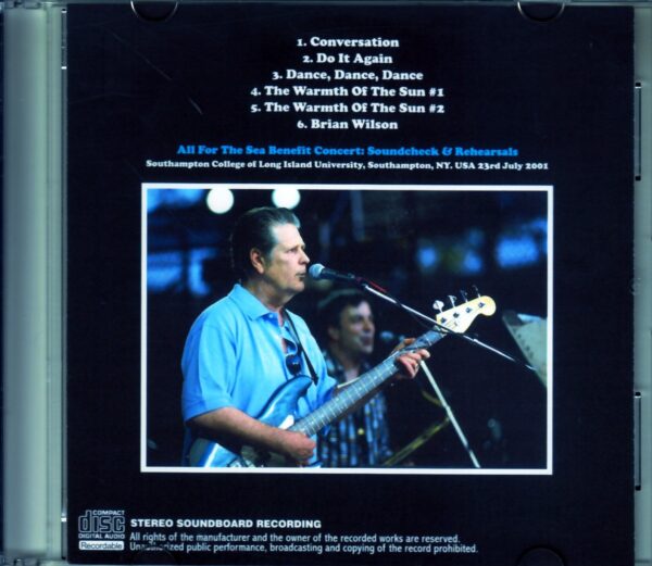 Brian Wilson/Ny,USA 2001 Rehearsals & SC - Image 2