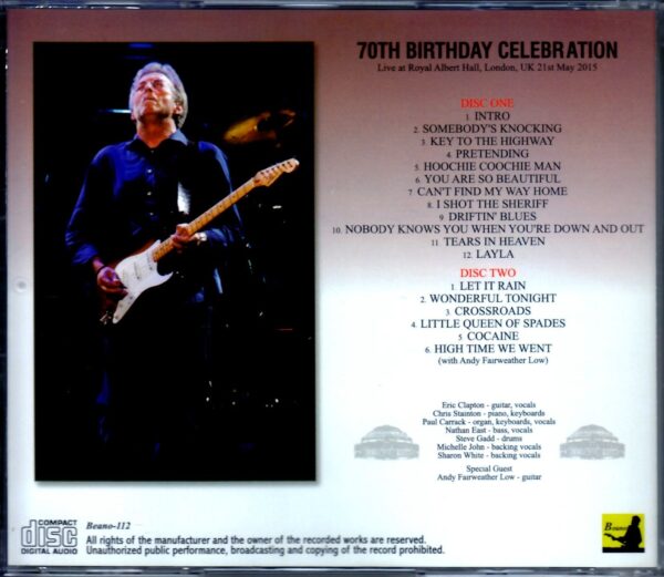 Eric Clapton/London,UK 5.21.2015 - Image 2